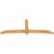 Ekena Millwork Bellingham Rough Sawn Timber Gable Bracket, Western Red Cedar, 108"W x 40"H x 4"D x 6"F, 9/12 Pitch GBW108X40X0406BEL00RWR - alternate 5